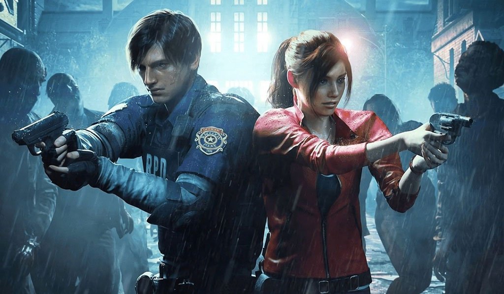 leon s kenndy e claire redfield contra os zumbis